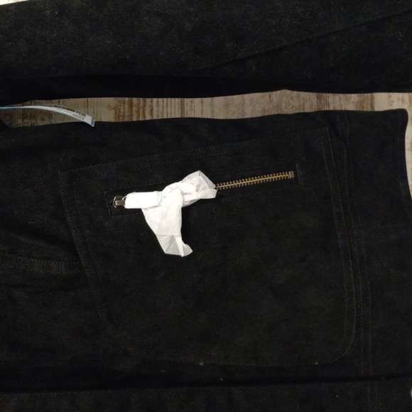 Black Suede Coat - Picture 2 of 6